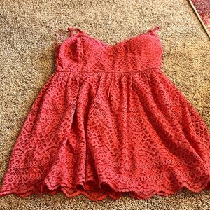 Cute red summer dress